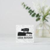 Slagersmes  | Snijdiagram voor varkensvlees Vierkante Visitekaartje (Staand voorkant)