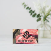 slagersmessen | Dieren Logo | steak cut Visitekaartje (Staand voorkant)