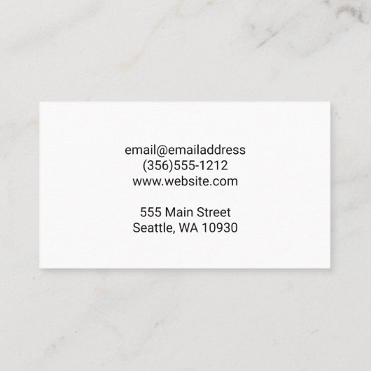 slagersmessen | Dieren Logo | steak cut Visitekaartje (Achterkant)