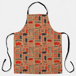 Slagersvarken Natuurlijk biologisch vers vlees Schort