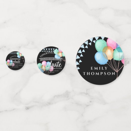 Slaggroep van de 2023-gradatietabel confetti (Achterkanten)