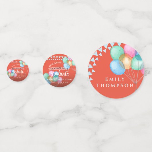 Slaggroep van de 2023-gradatietabel confetti (Achterkanten)