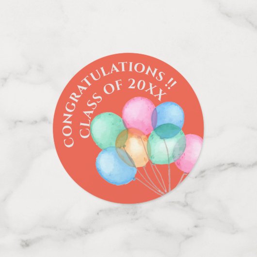 Slaggroep van de 2023-gradatietabel confetti (Kleine voorkant)