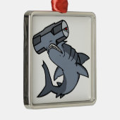 Slaghamerhaai Metalen Ornament (Rechts)