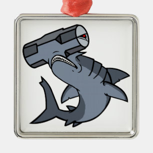 Slaghamerhaai Metalen Ornament