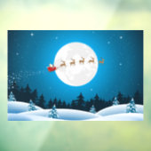 Slaghoes voor Santa Flying Raamsticker (Vel 3)
