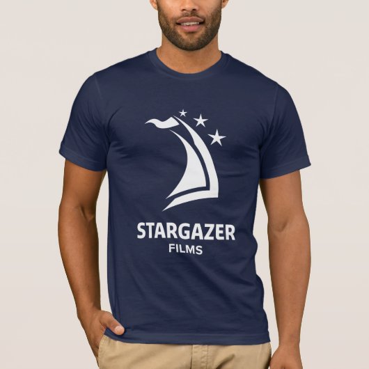 Slaghoes voor Stargazer met Logo, marineslag T-shirt (Voorkant)