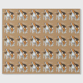 slaghond cadeaupapier (Vlak)