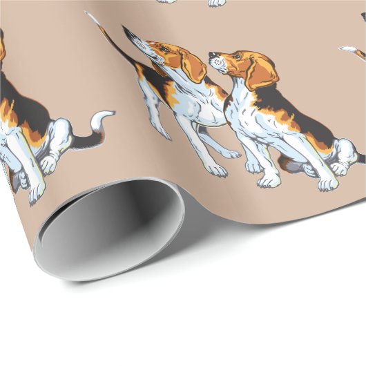 slaghond cadeaupapier (Rol Hoek)