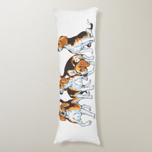 slaghond lichaamskussen (Voorkant Verticaal)