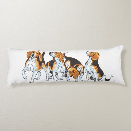 slaghond lichaamskussen (Achterkant)