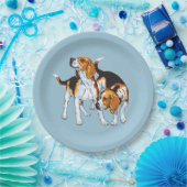 slaghond papieren bordje (Feest)