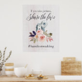 Slaginstagrambord voor bruiloft poster (Keuken)