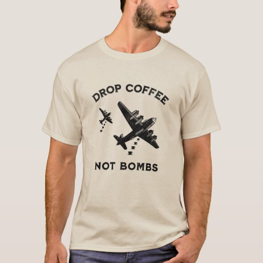 Slagkoffie niet gebombardeerd - Koffie op persé T-shirt (Voorkant)