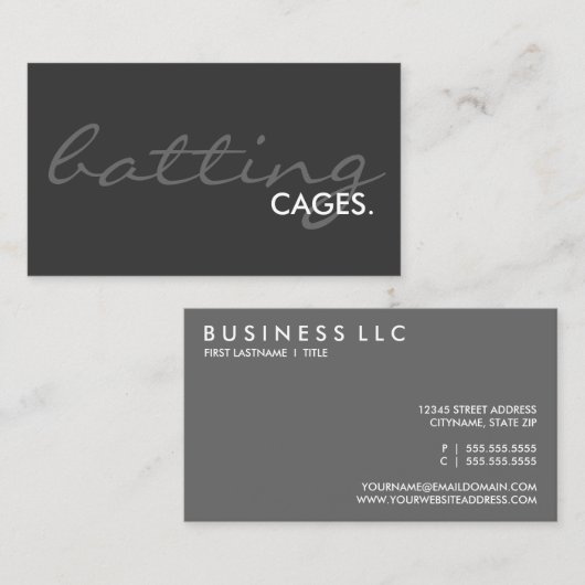 slagkooien. (aanpasbare kleur) visitekaartje (Voorkant / Achterkant)