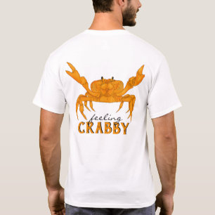 Slagkrabby, oranje krab t-shirt