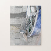 Slagmeeuw aan boord Waterverf Legpuzzel (Verticaal)