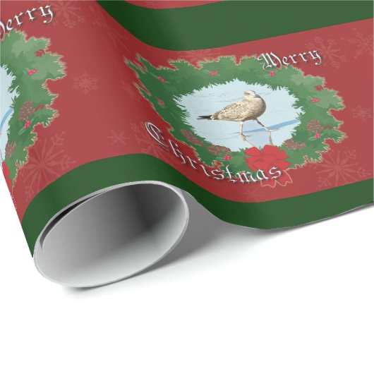 Slagmeeuw Kerst - Verpakkingspapier Cadeaupapier (Rol Hoek)