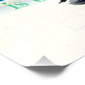 Slagmeeuw op het strand foto afdruk (Hoek)