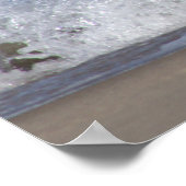 Slagmeeuw op het strand Poster (Hoek)