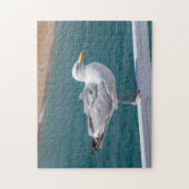 Slagmeeuw op motortreinstellen legpuzzel (Verticaal)