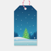 Slagmeisje kerstman cadeaulabel (Achterkant)