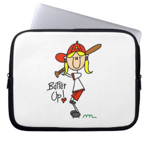 Slagmeisjes honkbal T-shirts en cadeaus Laptop Sleeve
