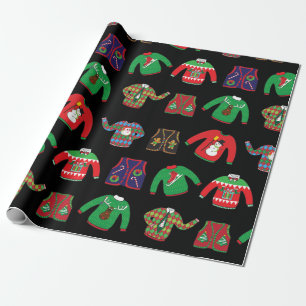 Slagpapier voor kerstfeestdagen, Ugly Sweater-fees Cadeaupapier