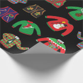 Slagpapier voor kerstfeestdagen, Ugly Sweater-fees Cadeaupapier (Hoek)