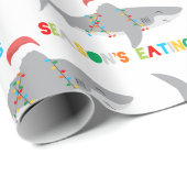 Slagpapier voor kersthaaien cadeaupapier (Rol Hoek)