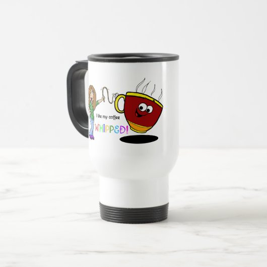 slagroom koffiereis mok (Voorkant links)