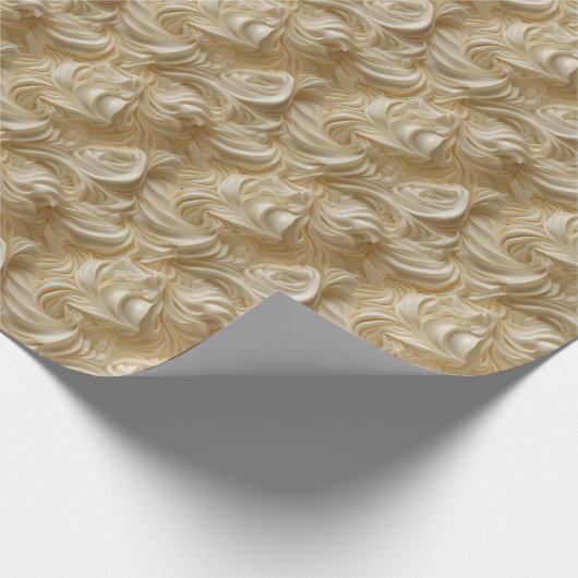 Slagroom textuur cadeaupapier (Hoek)
