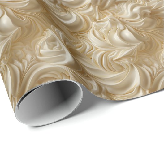 Slagroom textuur cadeaupapier (Rol Hoek)