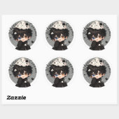 Slagroomherinneringen Ronde Sticker (Vel)