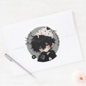 Slagroomherinneringen Ronde Sticker (Envelop)