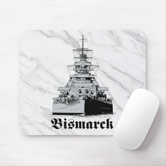 Slagschip Bismarck Muismat (Met muis)