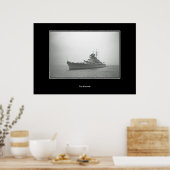 Slagschip Bismarck, Schlachtschiff Vintage Poster (Keuken)