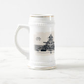 Slagschip Bismarck Stein Bierpul (Links)