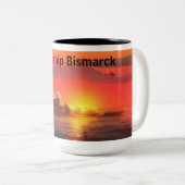 Slagschip Bismarck Tweekleurige Koffiemok (Voorkant rechts)