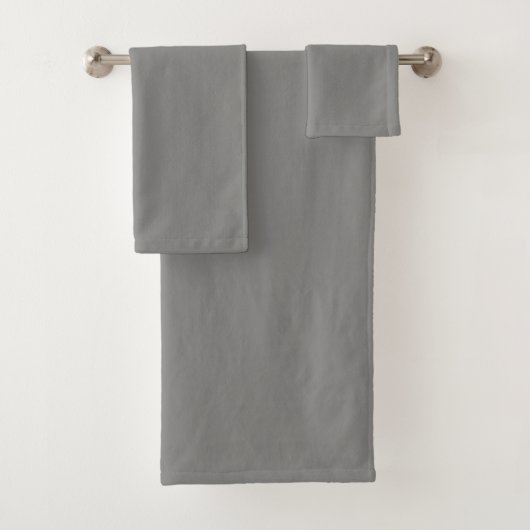 Slagschip grijs (effen kleur) bad handdoek (Insitu)