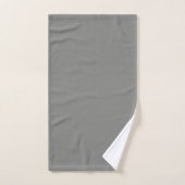 Slagschip grijs (effen kleur) bad handdoek (Handdoek)