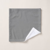 Slagschip grijs (effen kleur) bad handdoek (Wasdoekje)