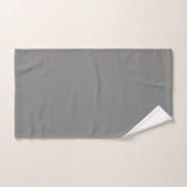 Slagschip grijs (effen kleur) bad handdoek (Handdoek)