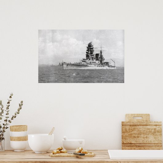 slagschip Nagato Poster (Keuken)