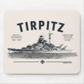 Slagschip Tirpitz Muismat (Voorkant)