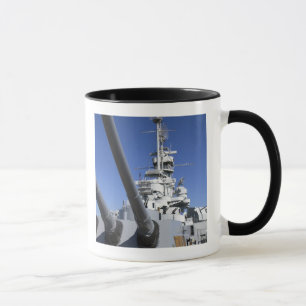 Slagschip USS Alabama bij Battleship Memorial Mok