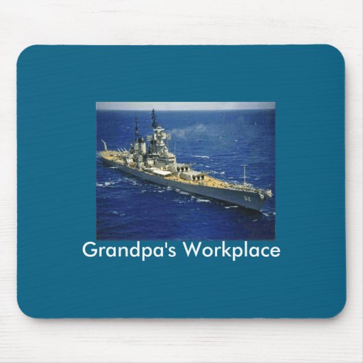 Slagschip Uss New Jersey Muismat (Voorkant)