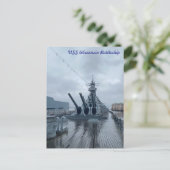 Slagschip USS Wisconsin Briefkaart (Staand voorkant)