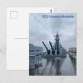 Slagschip USS Wisconsin Briefkaart (Voorkant / Achterkant)
