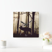 Slagsilhouet Vierkante Klok (Huis)